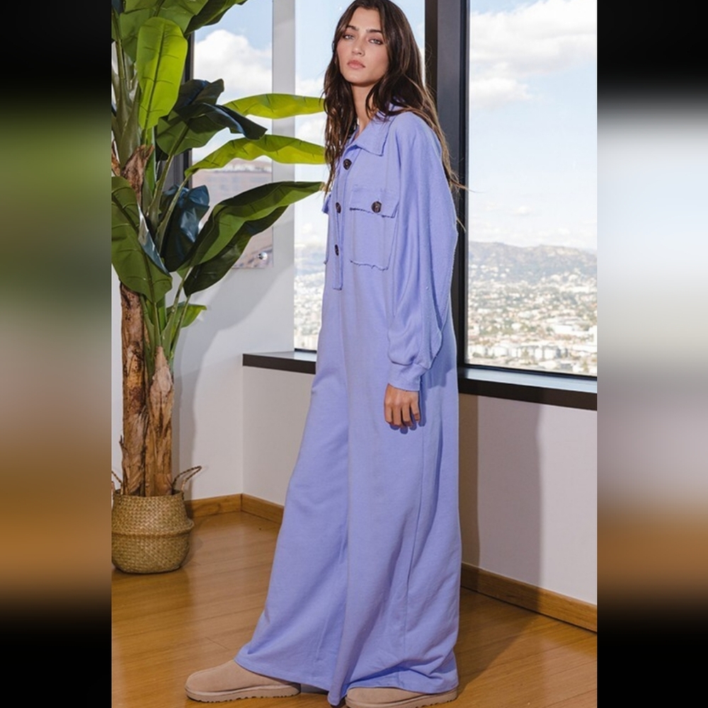 BUCKETLIST Lavender Jumpsuit NWT - Picture 5 of 15
